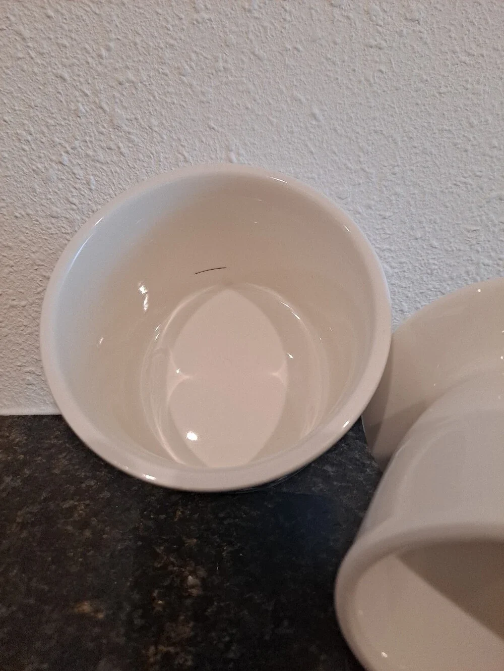 Priority Cheff Ceramic Butter Crock - White French Dish Countertop